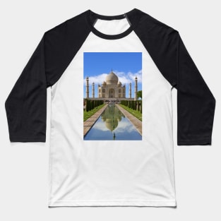 Taj Mahal with reflection. Baseball T-Shirt